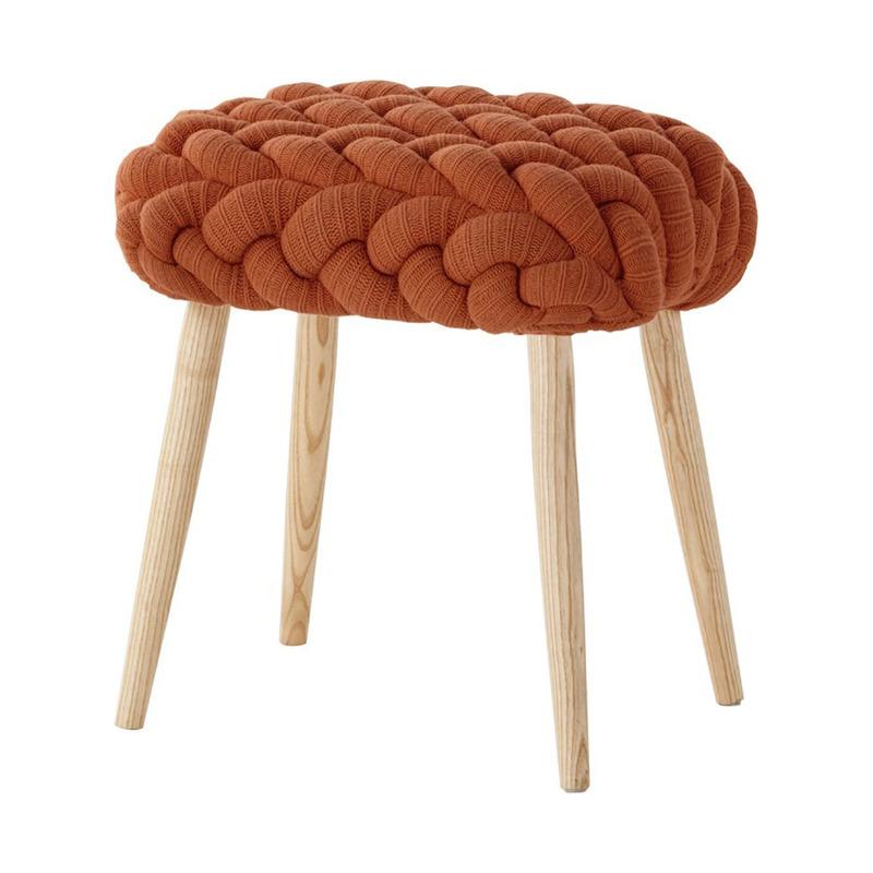 Knitted Stool Stools Gan Orange - 18" x 14" x 22" H