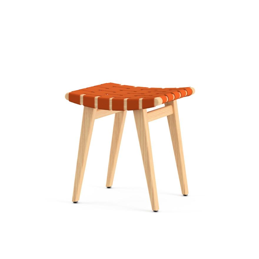 Kids Risom Sitting Stool kids Knoll Orange