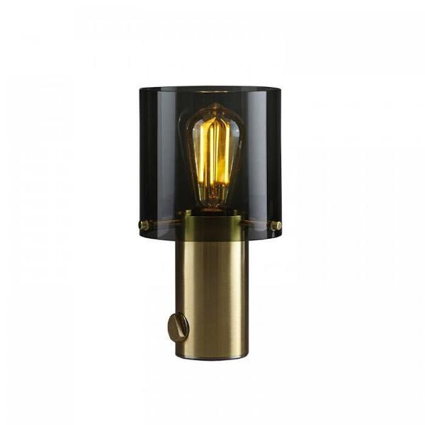Walter Table Size 1 Table Lamps Original BTC Brass & Anthracite