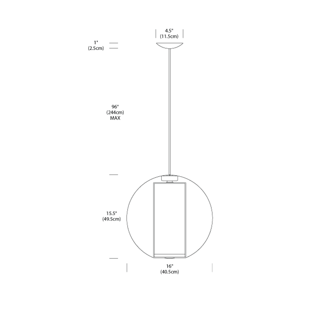 Bel Occhio Pendant hanging light Pablo