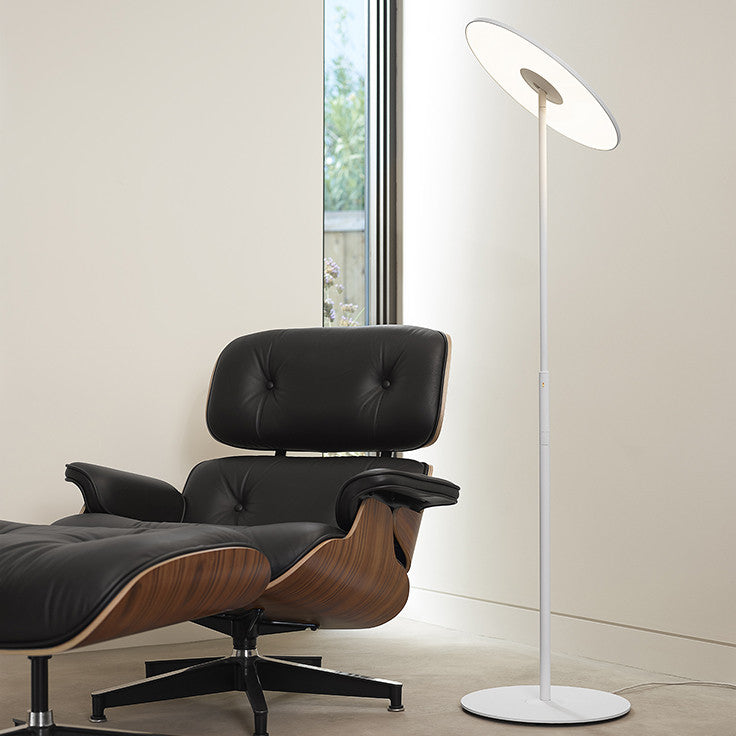 Circa LED Floor Lamp Floor Lamps Pablo Graphite