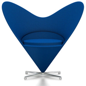 Panton Heart Chair lounge chair Vitra Tonus - Dark Blue (02) 