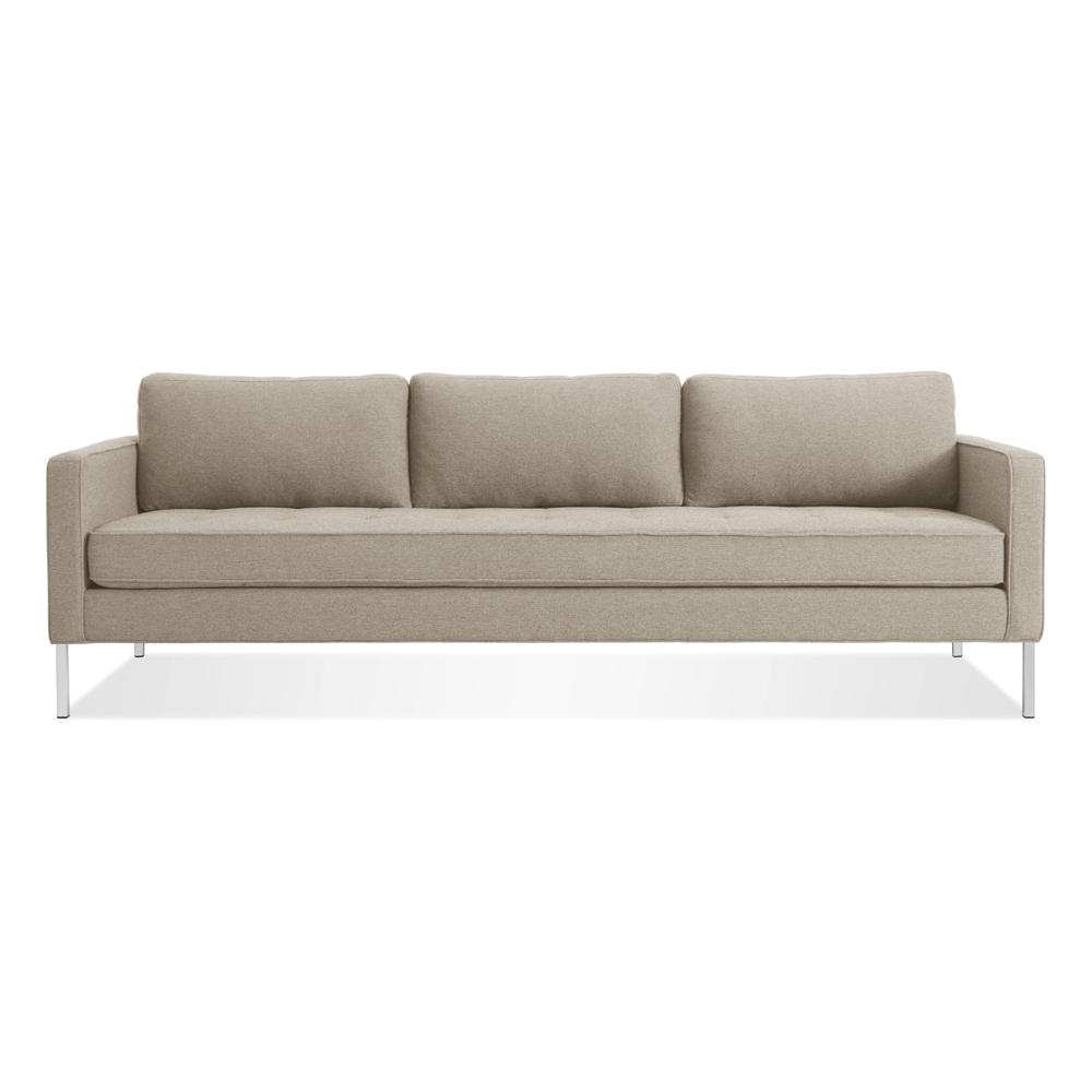 Paramount 95" Sofa Sofa BluDot Sanford Oatmeal Stainless Steel