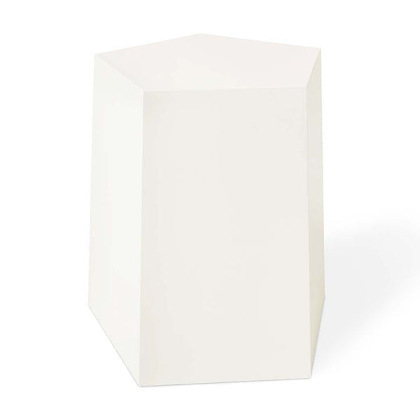 Facet-7 End Table table Gus Modern Pearl