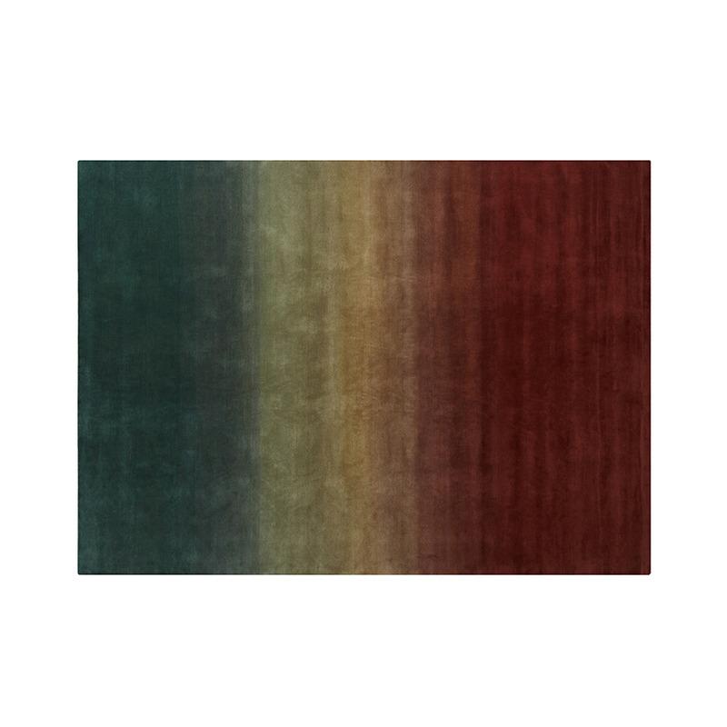 Degrade Rug Rug Gan Petrol-Wine 5’7" x 7’11"