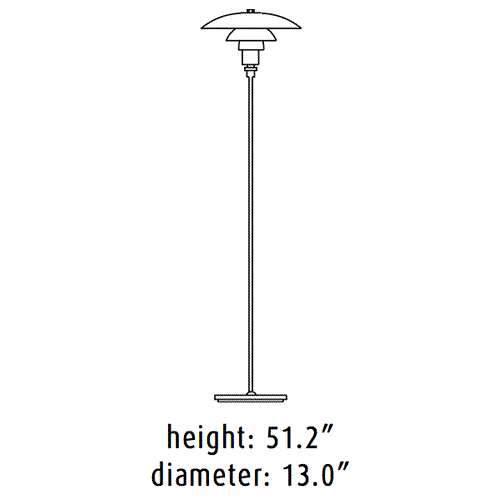 PH 3.5/2.5 Glass Floor Lamp Floor Lamps Louis Poulsen