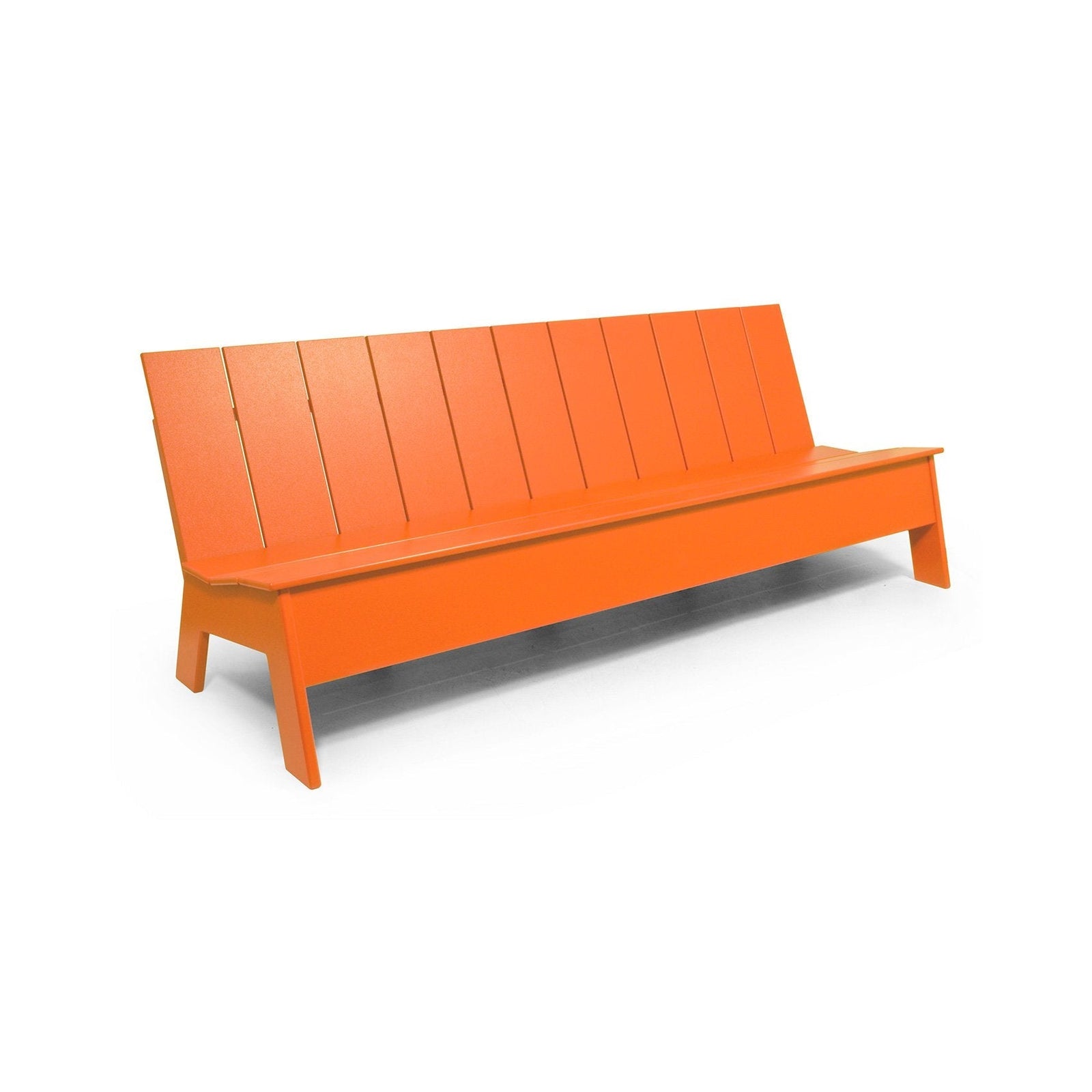 Picket 7' Bench Benches Loll Designs Sunset Orange