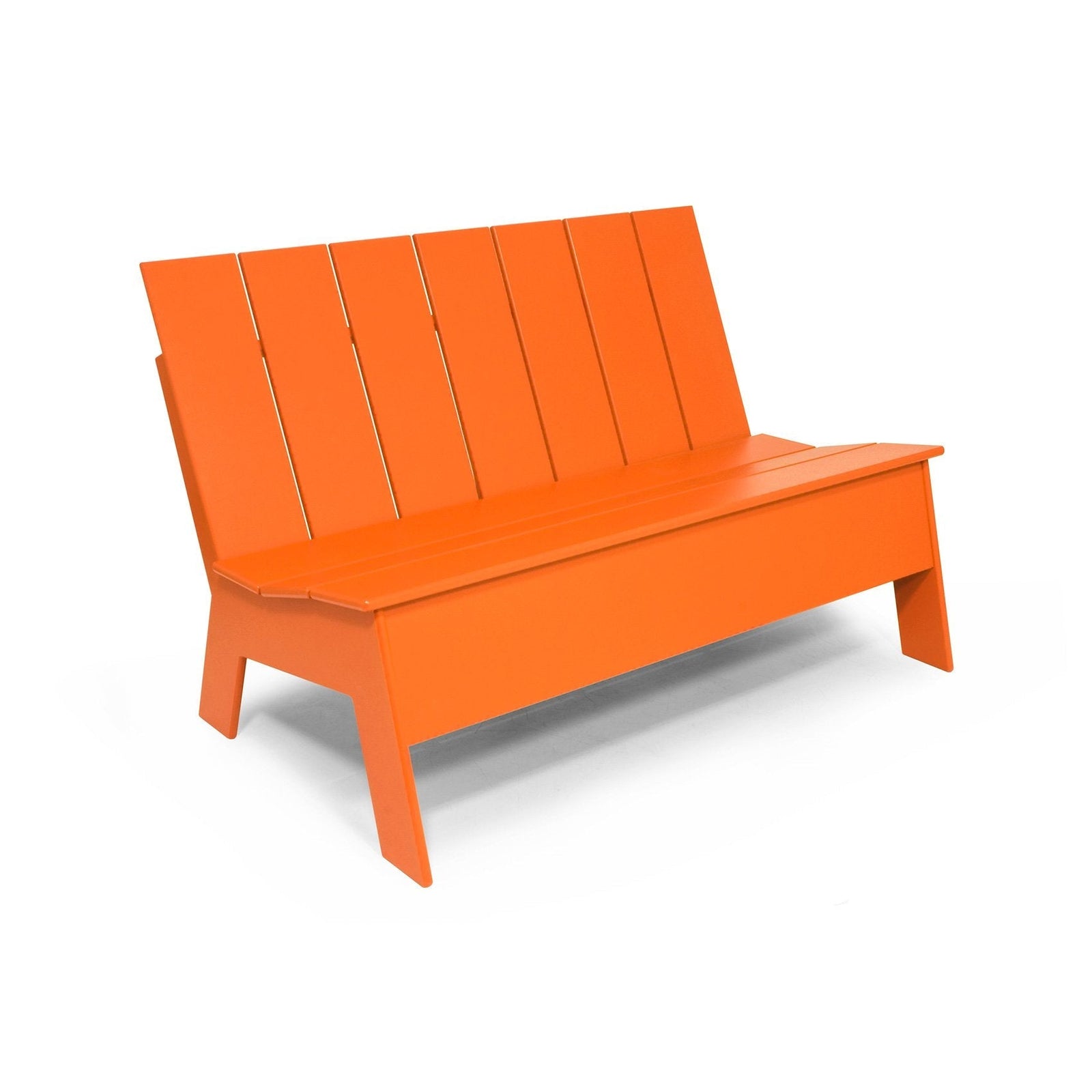 Picket Bench Benches Loll Designs Sunset Orange