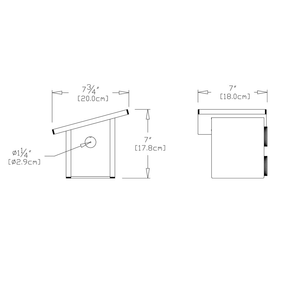 Pitch Modern Birdhouse Accessories Loll Designs