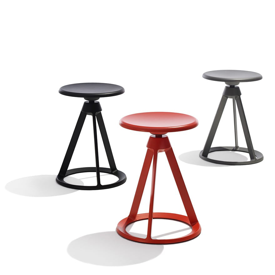 Piton Indoor Fixed-Height Stool Stools Knoll