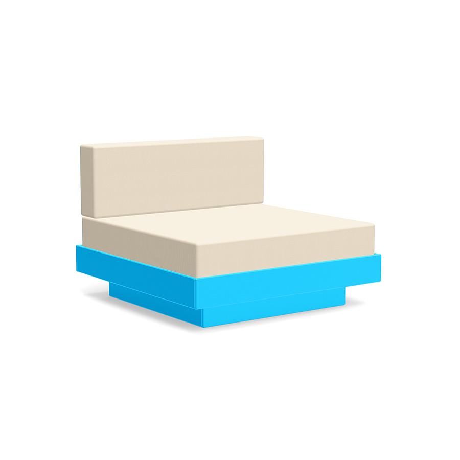 Platform One Lounge lounge chairs Loll Designs Sky Blue Canvas Flax