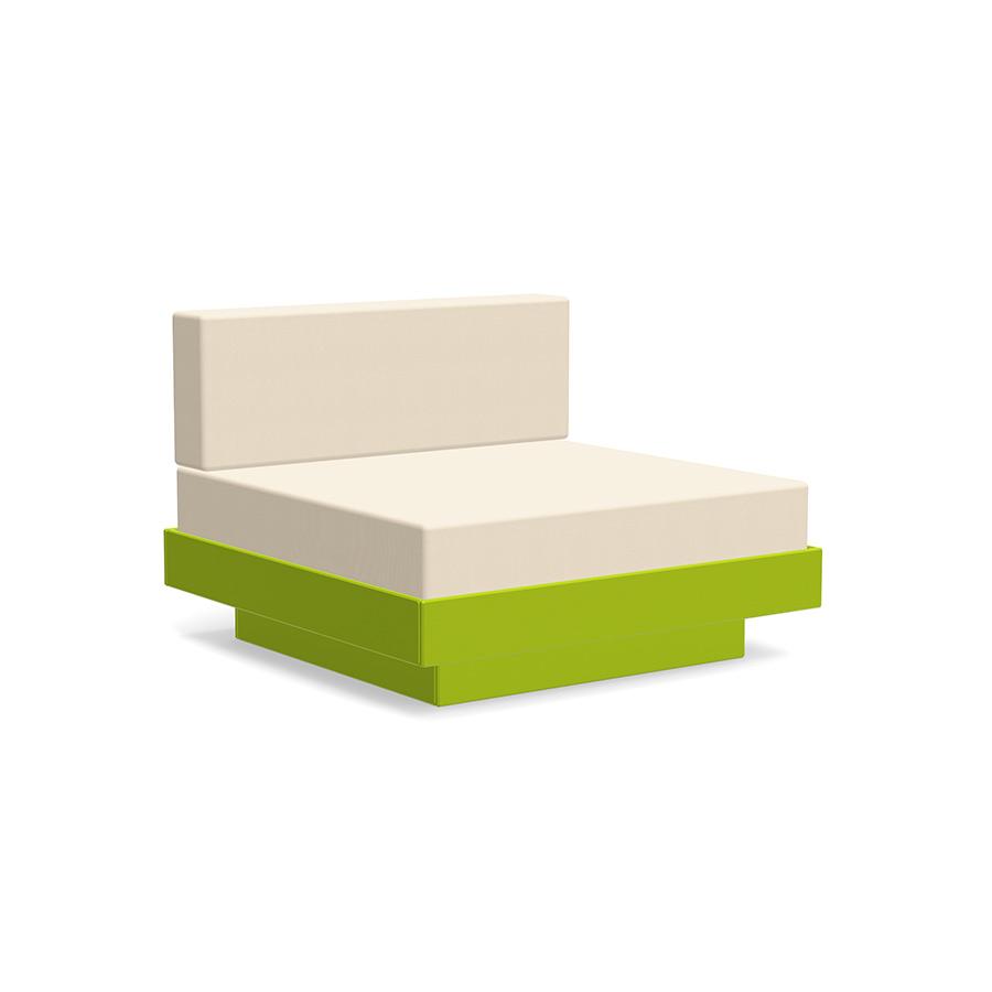 Platform One Lounge lounge chairs Loll Designs Leaf Green Canvas Flax