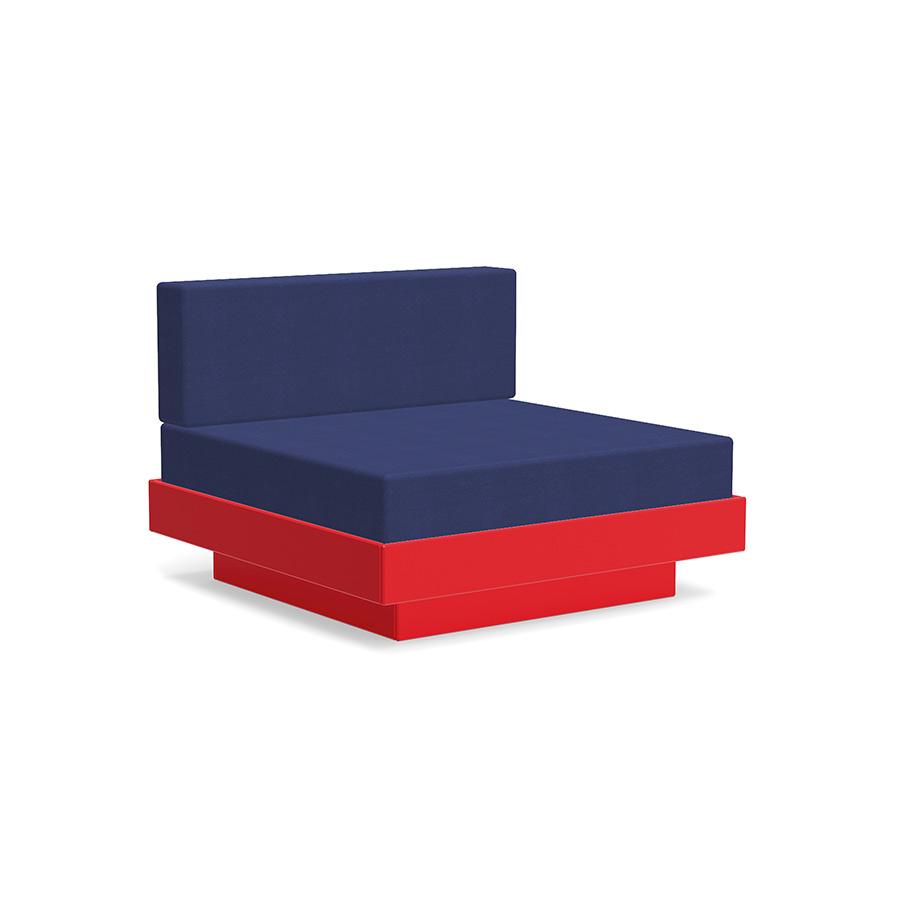 Platform One Lounge lounge chairs Loll Designs Apple Red Canvas Navy