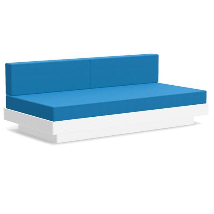 Platform One Sectional Sofa Sofas Loll Designs Cloud White Canvas Regatta