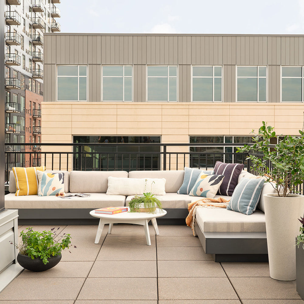 Platform One Sofa with Left or Right Table Sofas Loll Designs