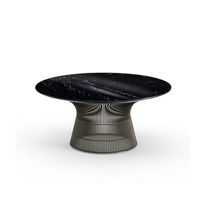 Platner Bronze 36" Coffee Table Coffee Tables Knoll Polished Finish Nero Marquina Marble Top: Black + $1887.00 