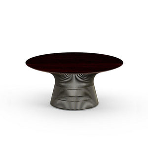 Platner Bronze 36" Coffee Table Coffee Tables Knoll Veneer Reff Dark Cherry Top + $4045.00 