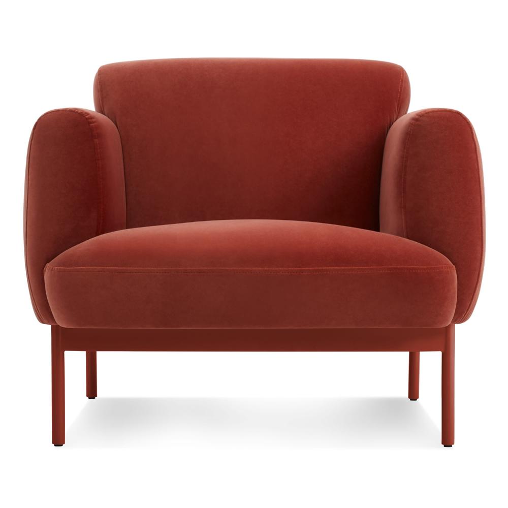 Puff Puff Lounge Chair lounge chair BluDot Tomato Velvet