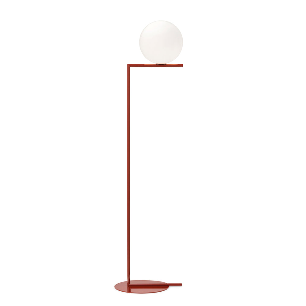 IC F Floor Lamp Floor Lamps Flos F2-Large Red Burgundy