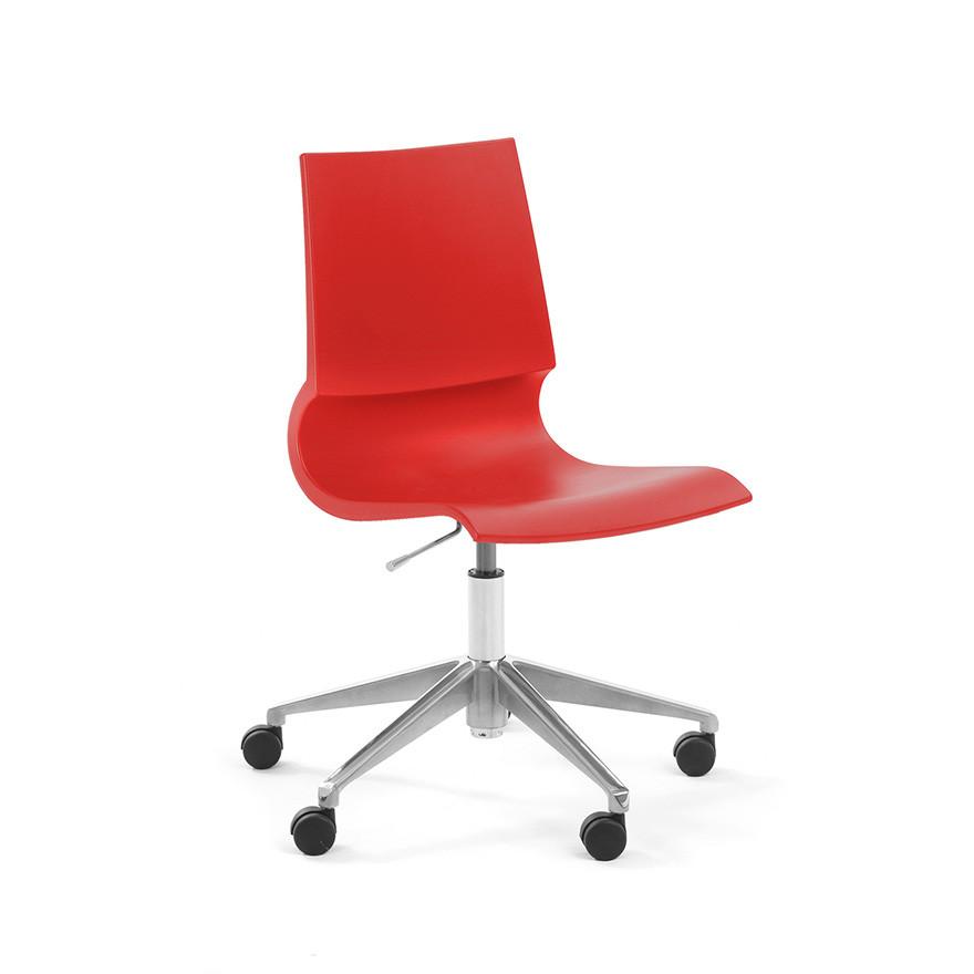 Gigi Swivel Chair task chair Knoll No Arms Red