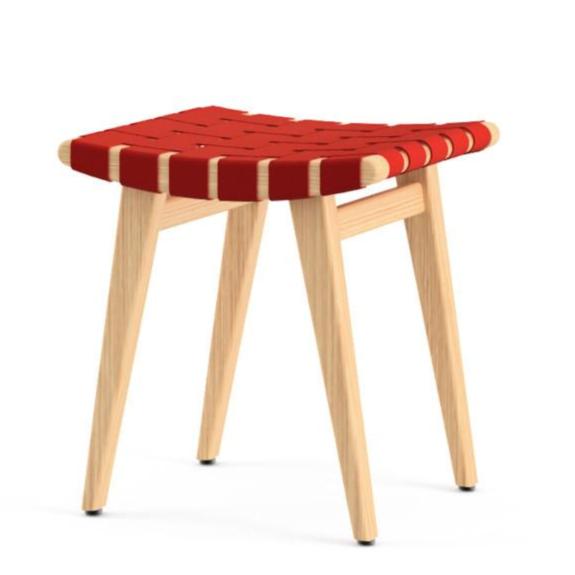 Kids Risom Sitting Stool kids Knoll Red