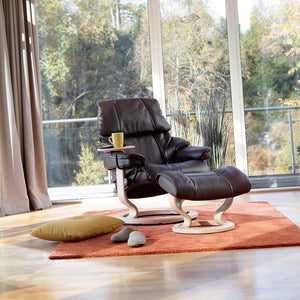 Reno Chair and Ottoman With Classic Base Office Chair Stressless 