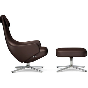 Repos Lounge Chair & Ottoman lounge chair Vitra Polished 16.1-Inch Leather Contrast - Marron - 69 +$900.00