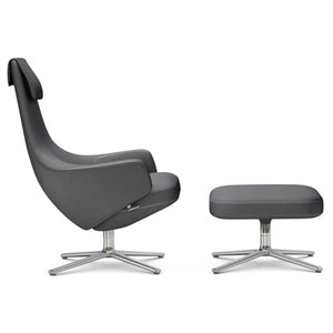 Repos Lounge Chair & Ottoman lounge chair Vitra Polished 18.1-Inch Cosy Contrast - Classic Grey - 10