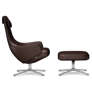 Repos Lounge Chair & Ottoman lounge chair Vitra Polished 18.1-Inch Leather Contrast - Marron - 69 +$900.00