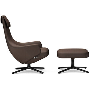 Repos Lounge Chair & Ottoman lounge chair Vitra Basic Dark 16.1-Inch Cosy Contrast - Nutmeg - 03