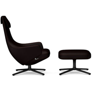 Repos Lounge Chair & Ottoman lounge chair Vitra Basic Dark 16.1-Inch Cosy Contrast - Dark Aubergine - 06