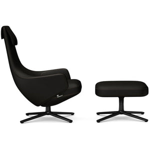 Repos Lounge Chair & Ottoman lounge chair Vitra Basic Dark 16.1-Inch Cosy Contrast - Black Forest - 08