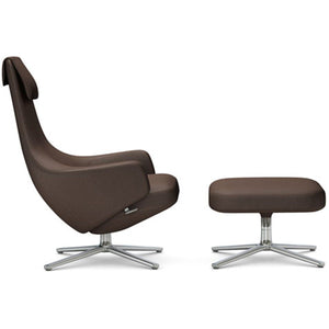 Repos Lounge Chair & Ottoman lounge chair Vitra Polished 16.1-Inch Cosy Contrast - Nutmeg - 03