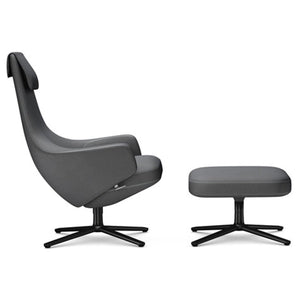 Repos Lounge Chair & Ottoman lounge chair Vitra Basic Dark 18.1-Inch Cosy Contrast - Classic Grey - 10