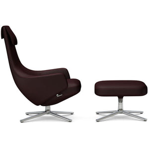 Repos Lounge Chair & Ottoman lounge chair Vitra Polished 16.1-Inch Cosy Contrast - Aubergine - 05