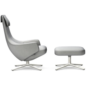 Repos Lounge Chair & Ottoman lounge chair Vitra Soft Light 16.1-Inch Cosy Contrast - Pebble Grey - 01