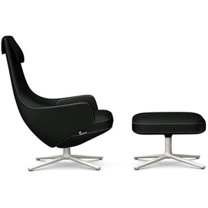 Repos Lounge Chair & Ottoman lounge chair Vitra Soft Light 16.1-Inch Cosy Contrast - Merino Black - 11