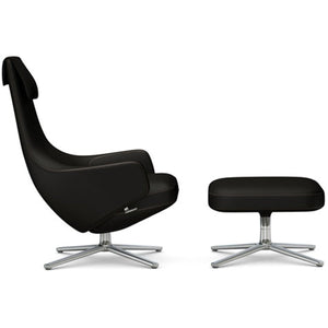 Repos Lounge Chair & Ottoman lounge chair Vitra Polished 16.1-Inch Cosy Contrast - Black Forest - 08
