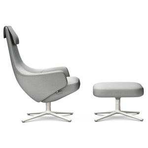 Repos Lounge Chair & Ottoman lounge chair Vitra Soft Light 18.1-Inch Cosy Contrast - Pebble Grey - 01
