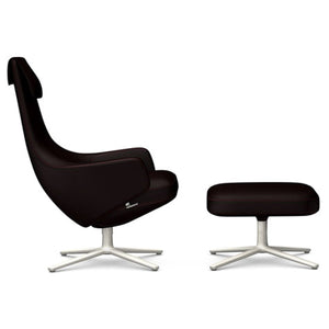 Repos Lounge Chair & Ottoman lounge chair Vitra Soft Light 18.1-Inch Cosy Contrast - Dark Aubergine - 06