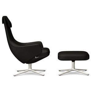 Repos Lounge Chair & Ottoman lounge chair Vitra Soft Light 18.1-Inch Cosy Contrast - Black Forest - 08