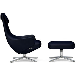 Repos Lounge Chair & Ottoman lounge chair Vitra Polished 16.1-Inch Cosy Contrast - Night Blue - 09