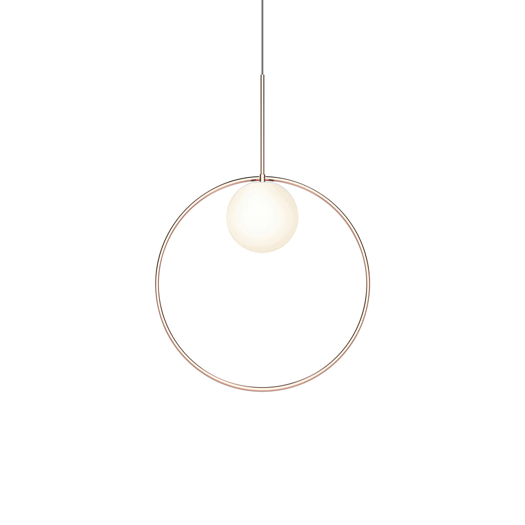 Bola Halo Led Pendant Pendant Lights Pablo Rose Gold 18"