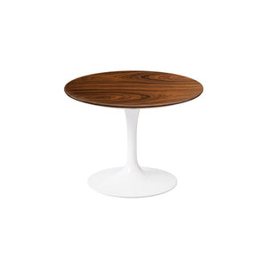 Saarinen 20-Inch Round Low Side Table side/end table Knoll White Rosewood 
