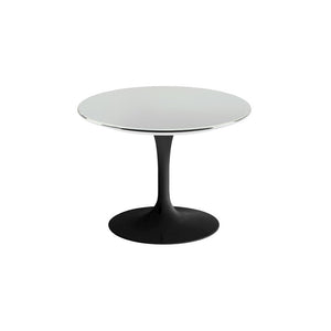 Saarinen 20-Inch Round Low Side Table side/end table Knoll Black Chrome 