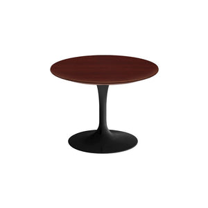 Saarinen 20-Inch Round Low Side Table side/end table Knoll Black Reff Dark Cherry 