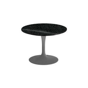 Saarinen 20-Inch Round Low Side Table side/end table Knoll Grey Black Andes, Granite 