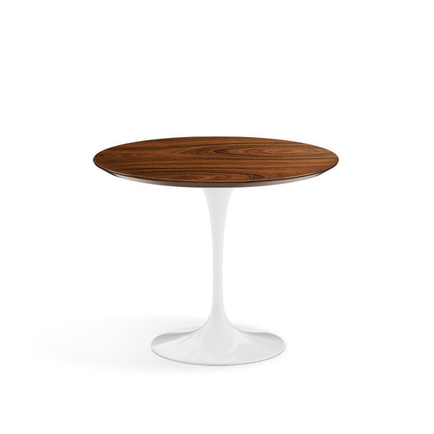 Saarinen 35" Round Dining Table Dining Tables Knoll White Rosewood