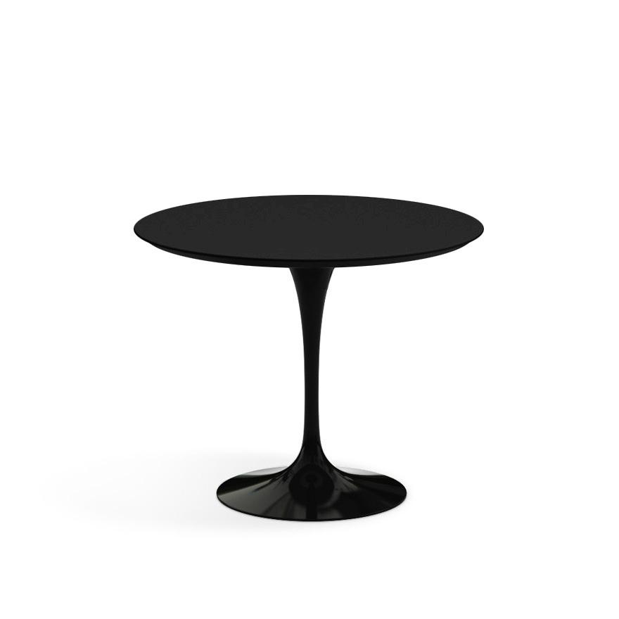 Saarinen 35" Round Dining Table Dining Tables Knoll Black Black laminate, Satin finish
