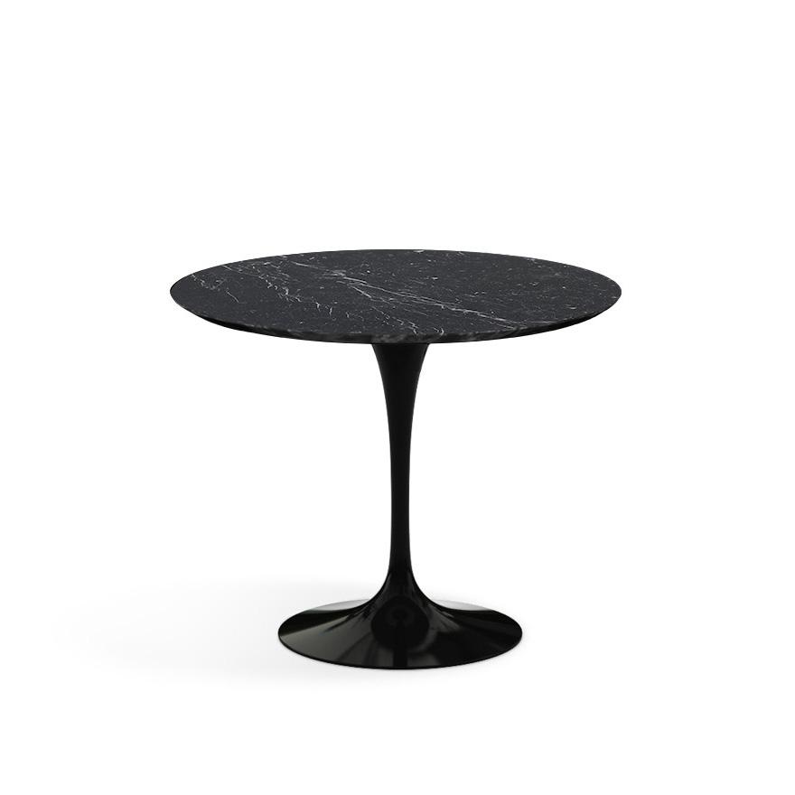 Saarinen 35" Round Dining Table Dining Tables Knoll Black Nero Marquina marble, Satin finish